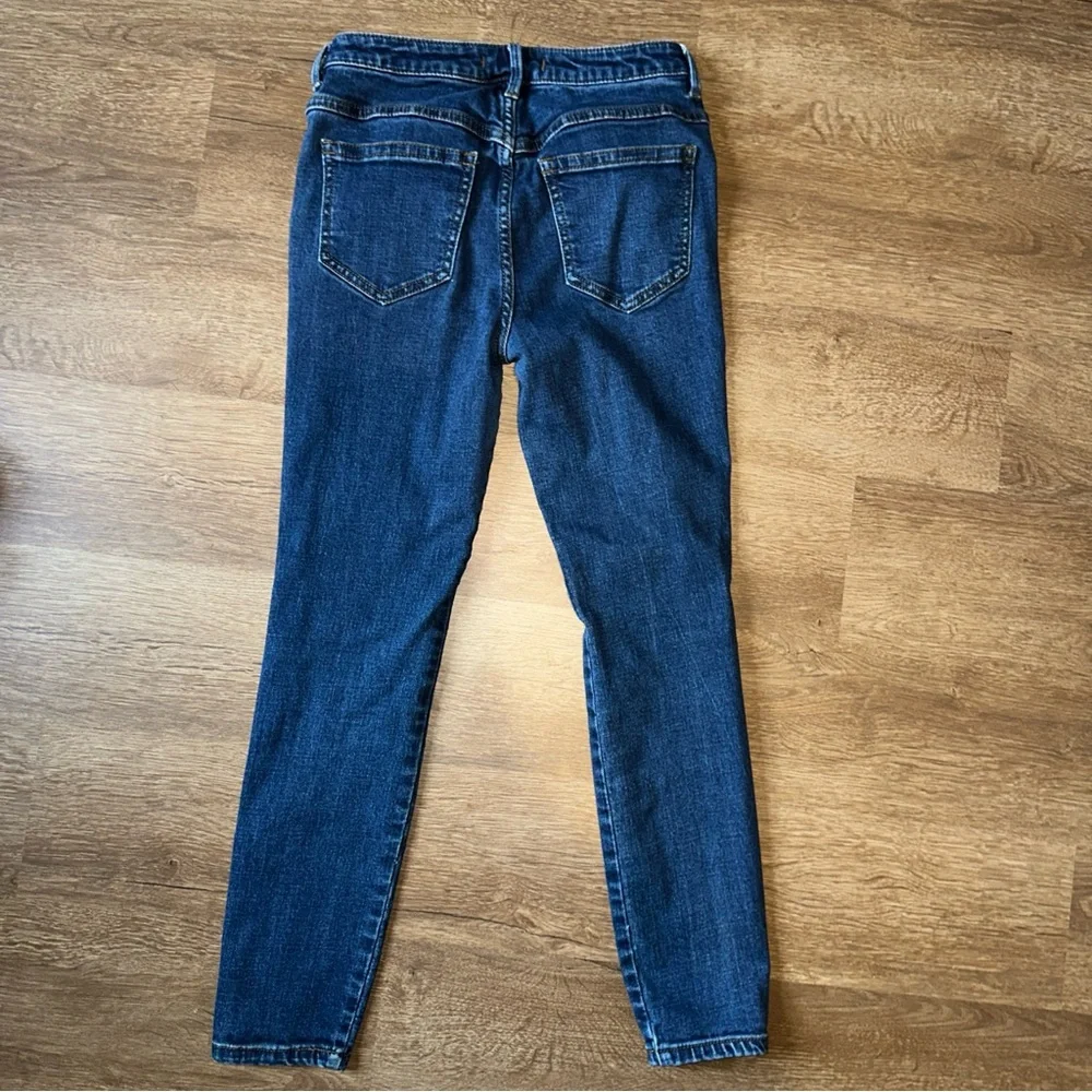 Free people womans jeans size 26 button fly‎ denim Skinny